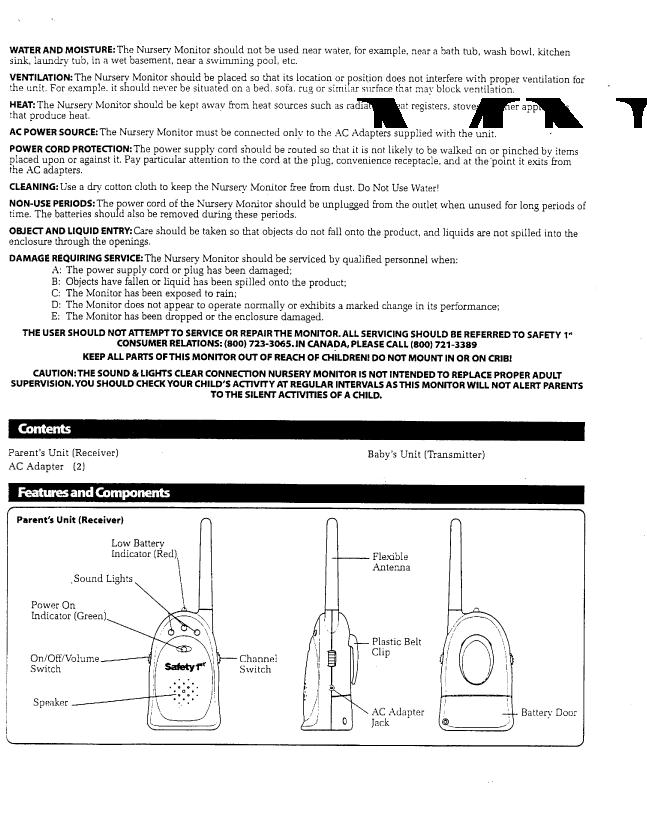 Nursery Monitor User Manual