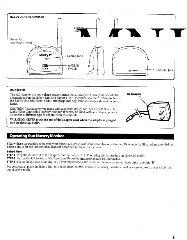 Nursery Monitor User Manual