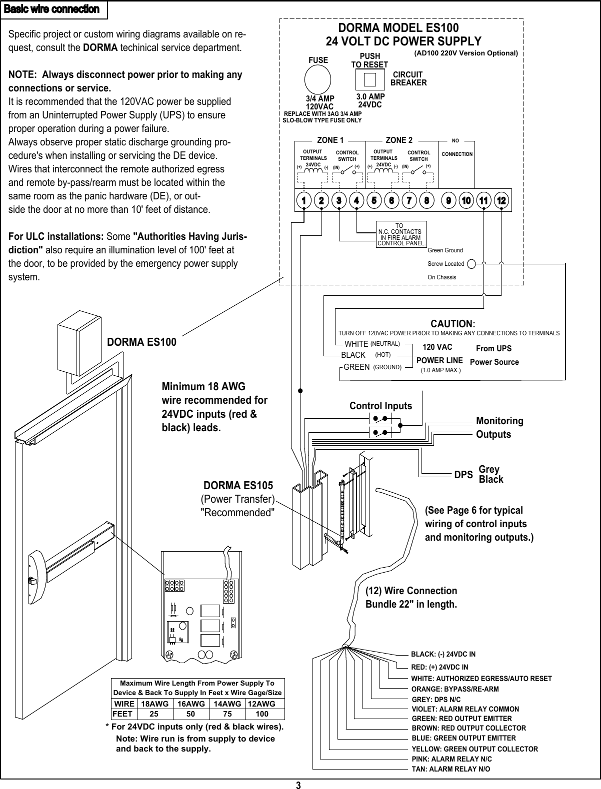 Page 3 of 11 - Dorma  DE5000 & DE9000 Series Delayed Egress Exit Device Ide-12-08-09