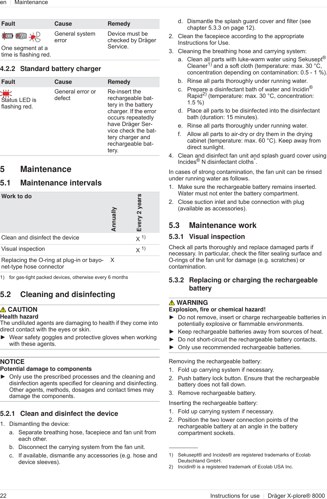 Page 7 of Dr ger Safety and KGaA XPLORE8700 Powered Air Purifying Respirator User Manual OBJ DOKU 0000044846 ME 006