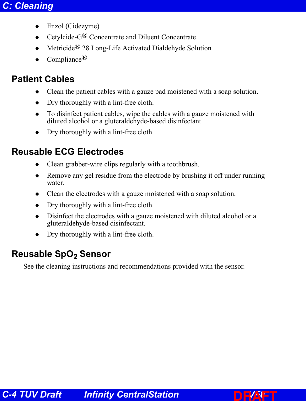 Page 96 of Draeger Medical Systems MS18623 Telemetry Transceiver TeleSmart M300 User Manual TSC f80 en TUVdraft 