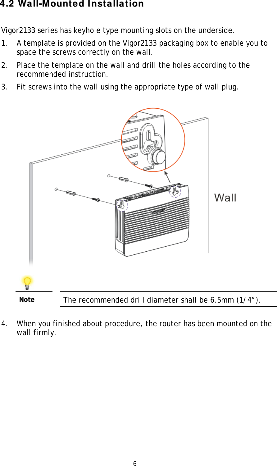 Page 13 of Draytek 2133 Gigabit Broadband Router User Manual DrayTek QS Vigor2133 RF V1 1