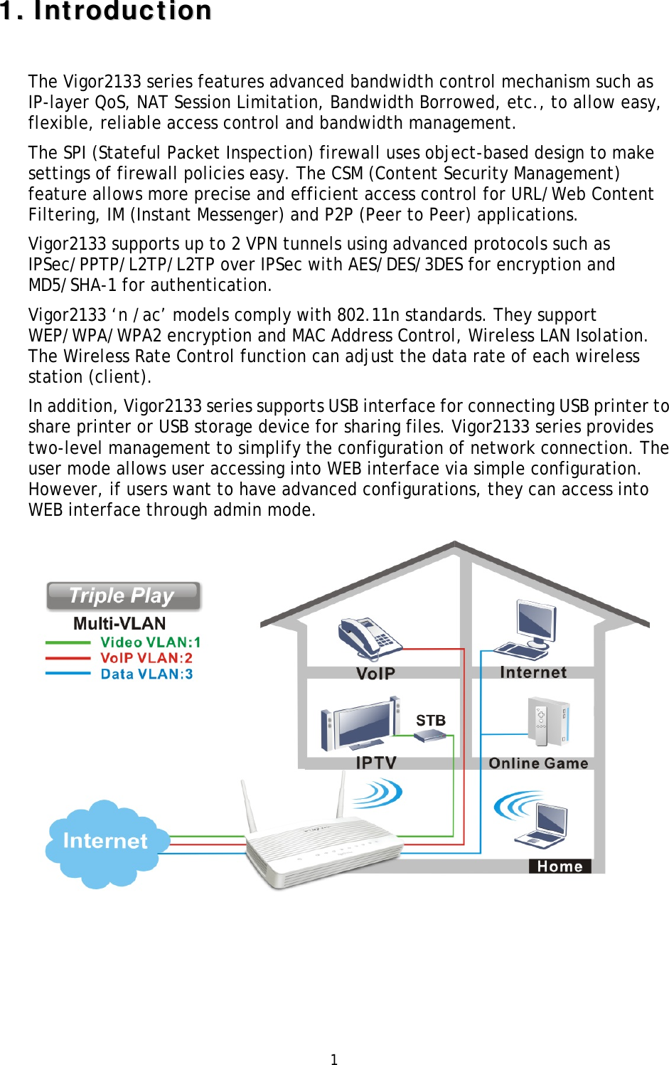 Page 8 of Draytek 2133 Gigabit Broadband Router User Manual DrayTek QS Vigor2133 RF V1 1