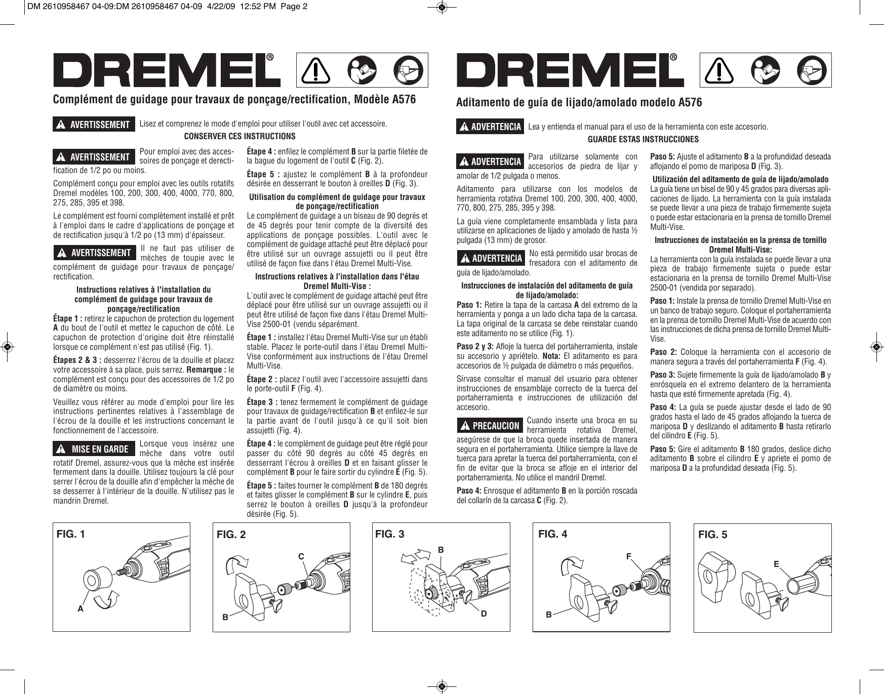 Dremel A576 Users Manual