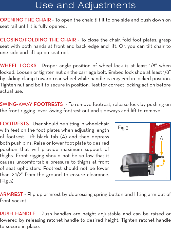 Page 5 of 8 - Drive-Medical-Design Drive-Medical-Design-Drive-Medical-Design-Wheelchair-Wb-1200-Users-Manual-  Drive-medical-design-drive-medical-design-wheelchair-wb-1200-users-manual