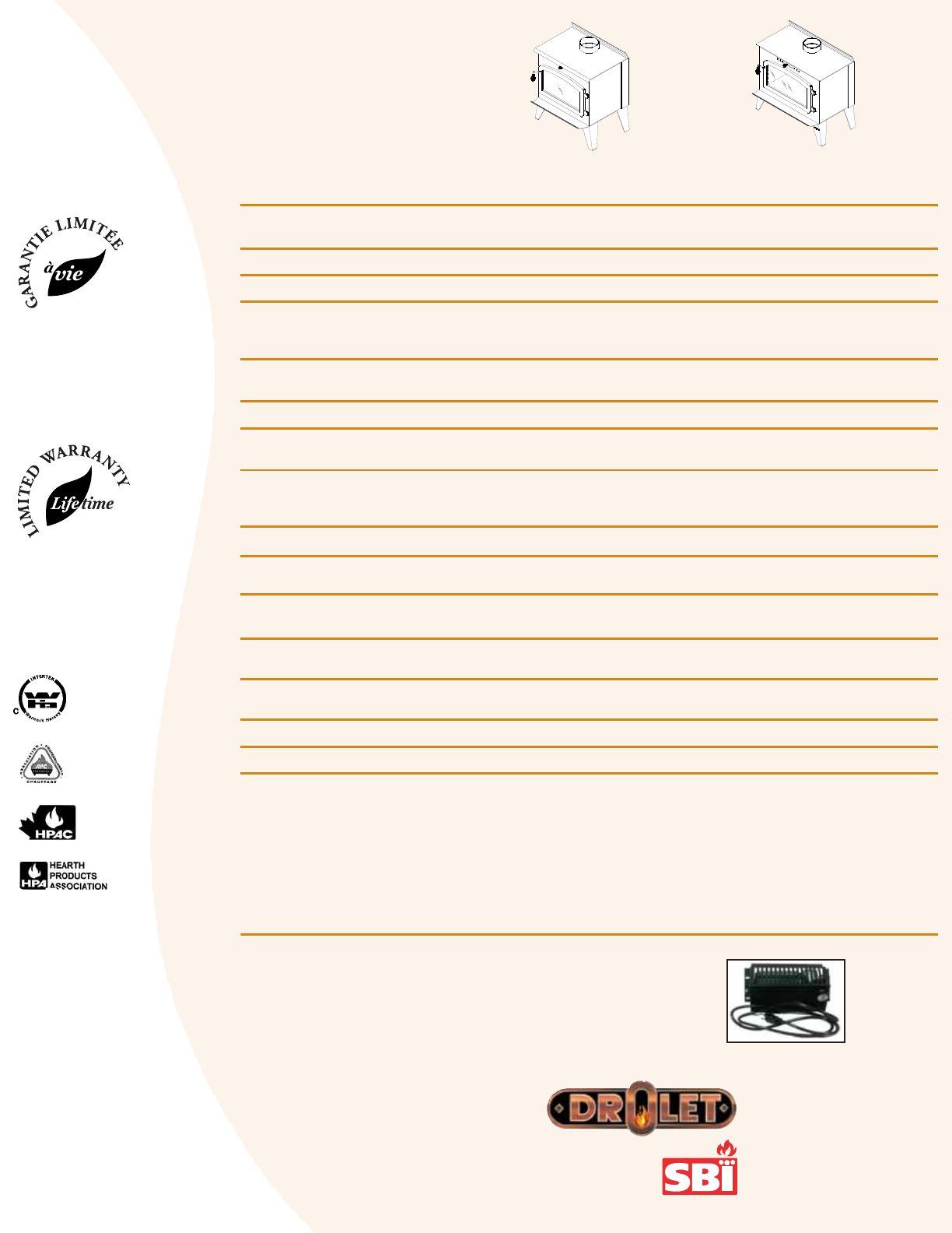 Drolet Gemini 1200 Users Manual