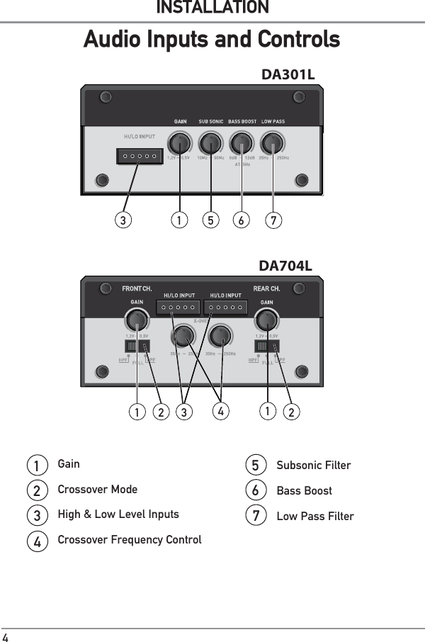 Page 4 of 12 - Dual Dual-Car-Amplifier-Da301L-Users-Manual- Ultra Slim Series Amps_12513  Dual-car-amplifier-da301l-users-manual