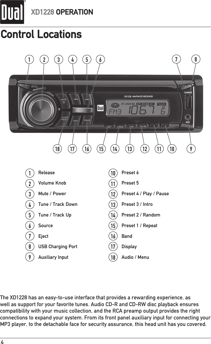 Page 4 of 12 - Dual Dual-Xd1228-Users-Manual-  Dual-xd1228-users-manual