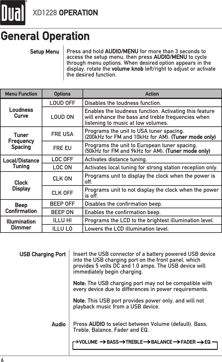 Page 6 of 12 - Dual Dual-Xd1228-Users-Manual-  Dual-xd1228-users-manual
