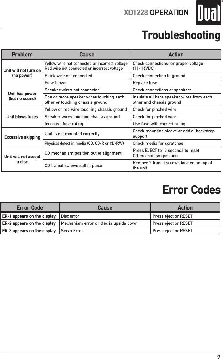 Page 9 of 12 - Dual Dual-Xd1228-Users-Manual-  Dual-xd1228-users-manual