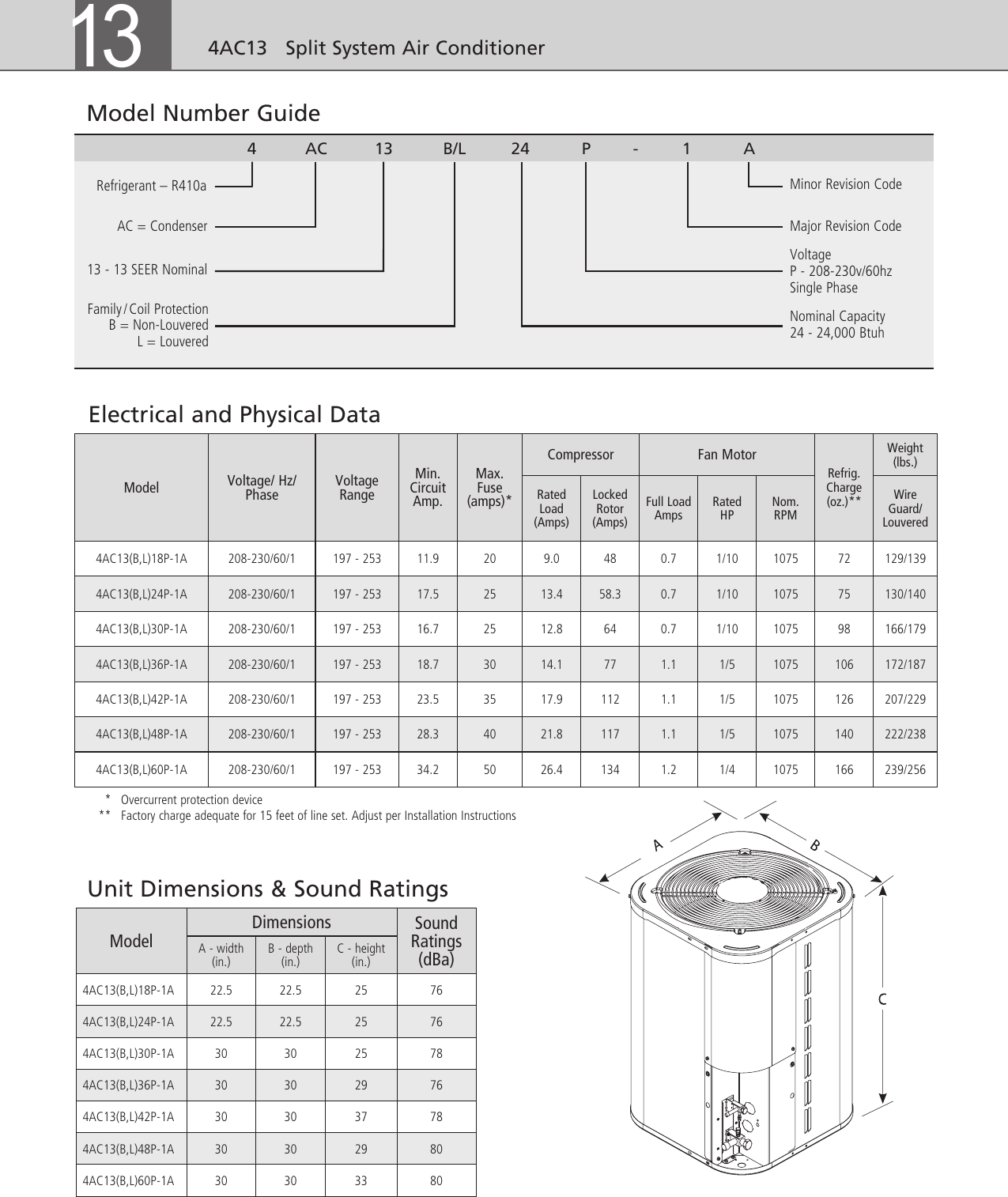 Page 2 of 6 - Ducane-Hvac Ducane-Hvac-4Ac13-Users-Manual- 4AC13B-L-100-10-08  Ducane-hvac-4ac13-users-manual