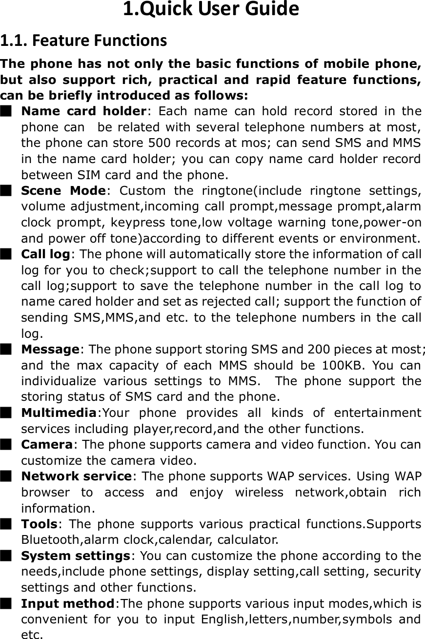 Duet G 6 Mobile Phone User Manual