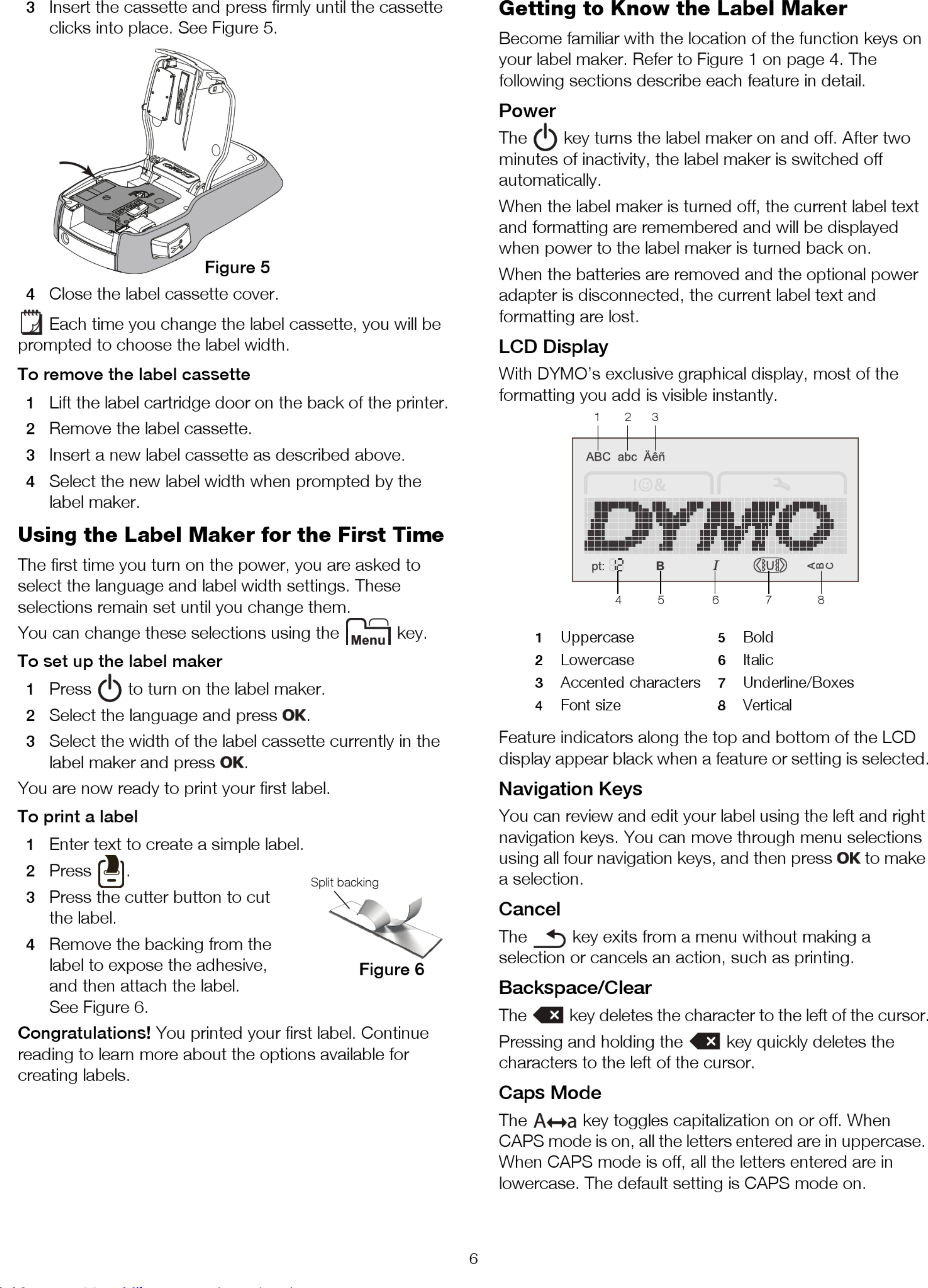 Page 6 of 11 - Dymo Dymo-Labelmanager-160-User-Manual-1002998 User Manual