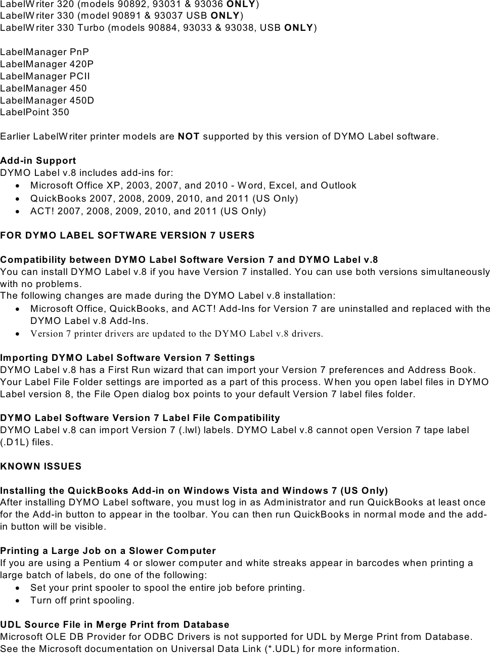 Page 2 of 3 - Dymo Dymo-V8-3-Users-Manual- LABEL SOFTWARE (DLS) V7  Dymo-v8-3-users-manual