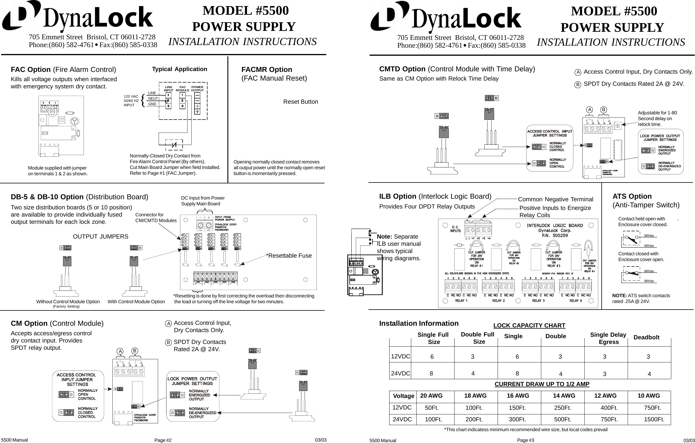 Page 2 of 4 - DynaLock E-Binder 5500 Series Installation Instructions 5500IN