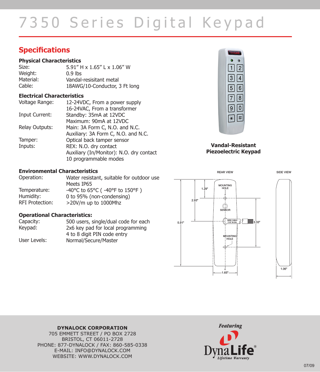 DynaLock 7350 Series Brochure