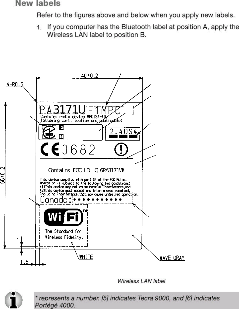    Contains FCC ID: CJ6PA3171WL 3171U 