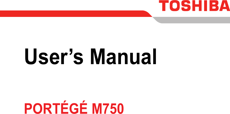User’s ManualPORTÉGÉ M750