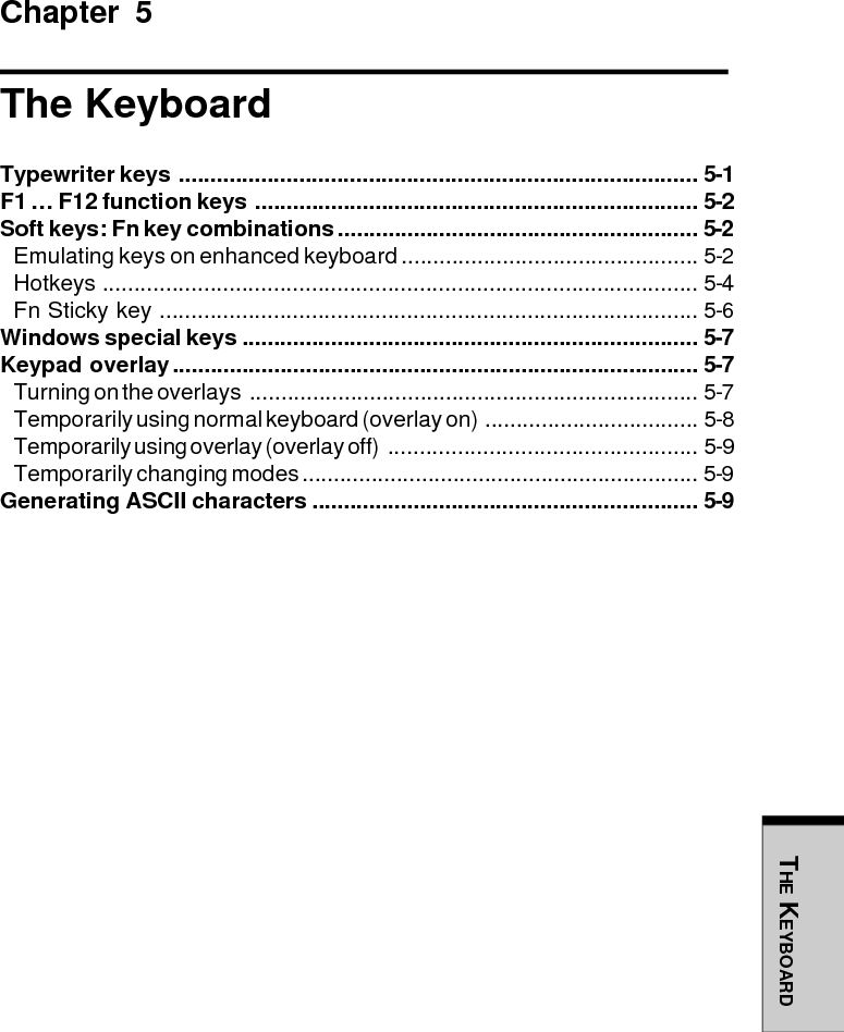 THE KEYBOARD