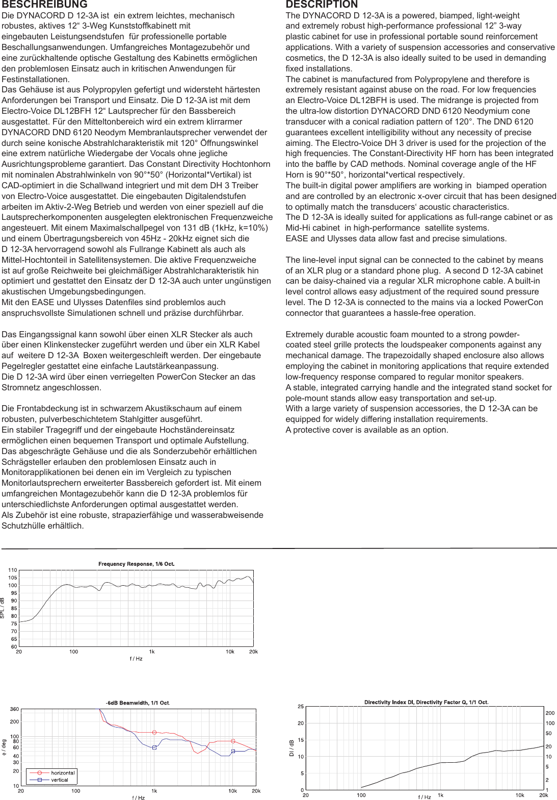 Page 2 of 6 - Dynacord Dynacord-D-12-3A-Users-Manual-  Dynacord-d-12-3a-users-manual