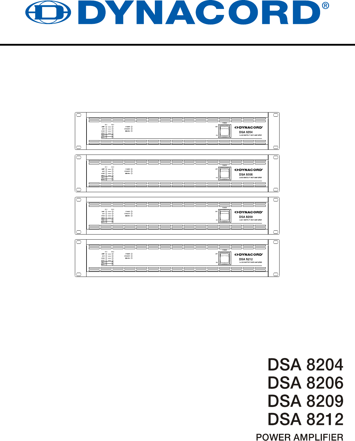 Dynacord Dsa 8204 Users Manual CPS_DSA_2ch_E_D_FR