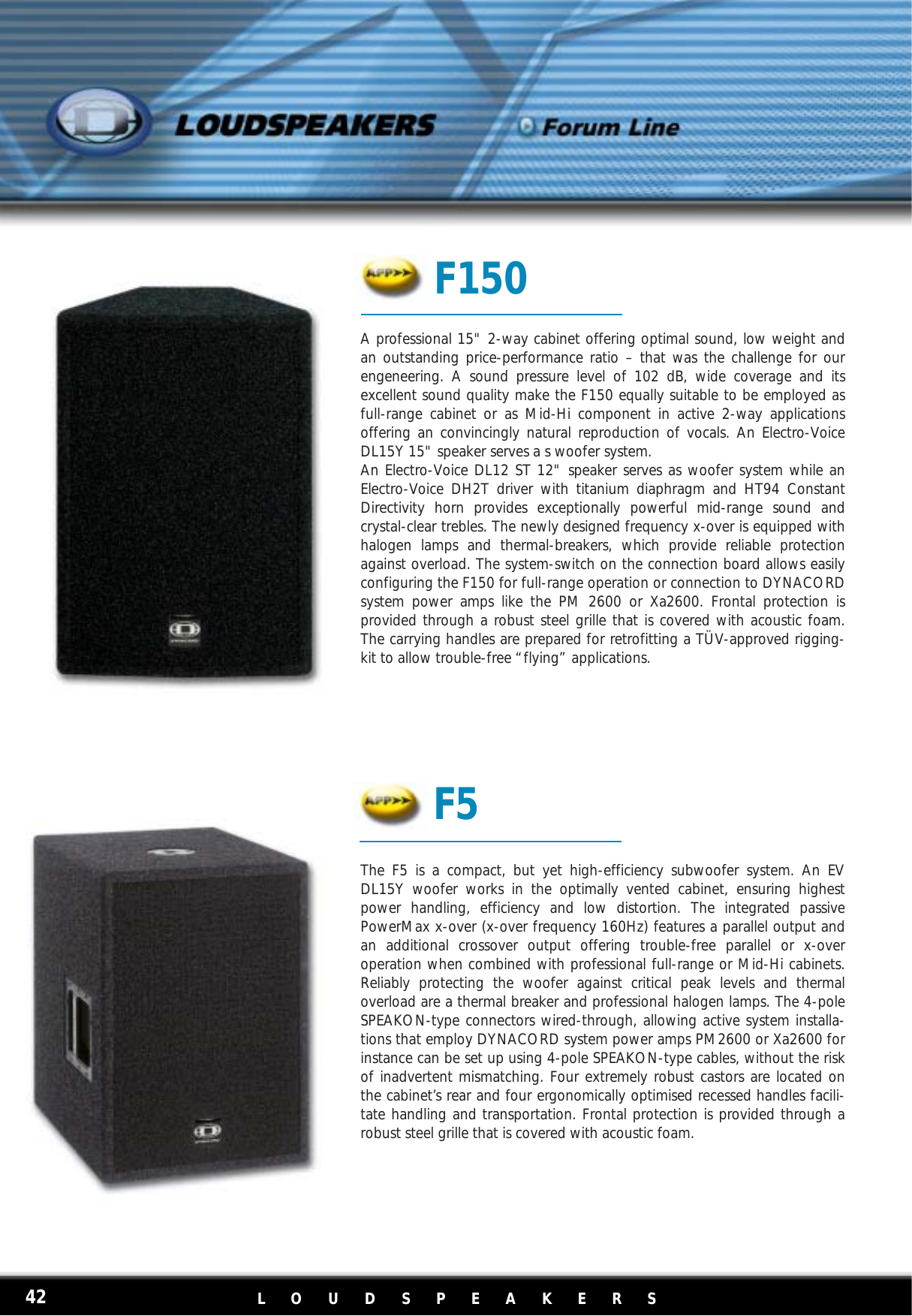 Page 3 of 8 - Dynacord Dynacord-Forum-Line-F12-Users-Manual- Cover English MI 2002  Dynacord-forum-line-f12-users-manual