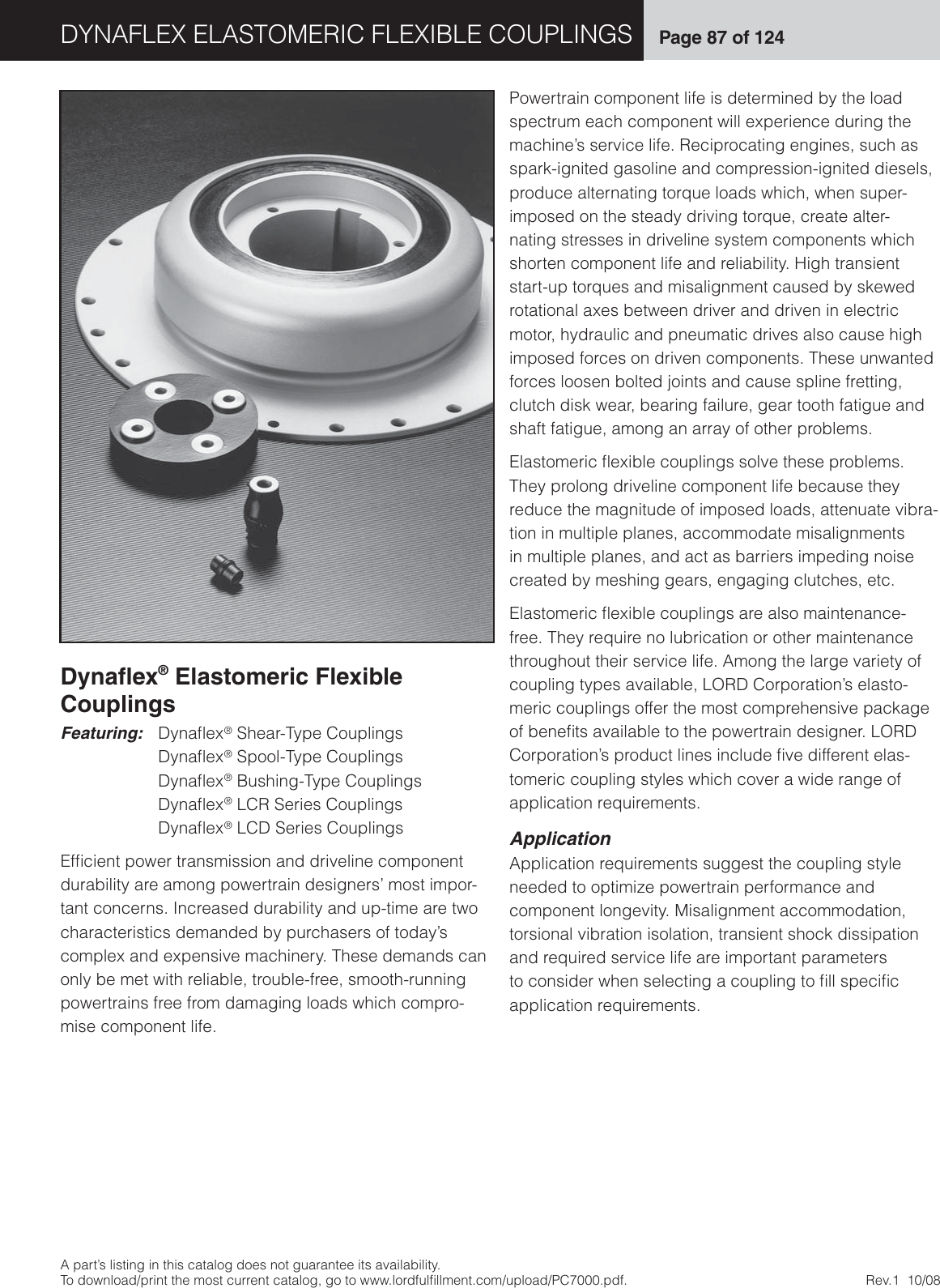 Dynaflex Elastomeric Flexible Couplings Lcd Users Manual PC7000_2008_10_21