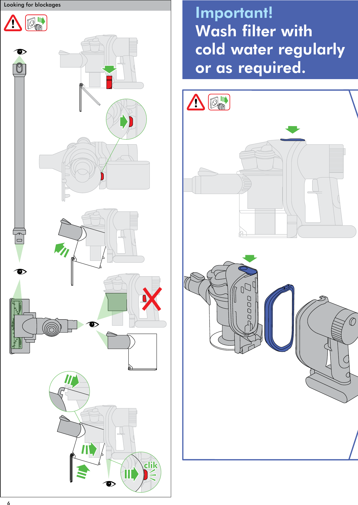 Page 6 of 12 - Dyson DC44 User Manual  To The D05506a5-c3a6-4e98-a5b4-fdd3be0d7ef8