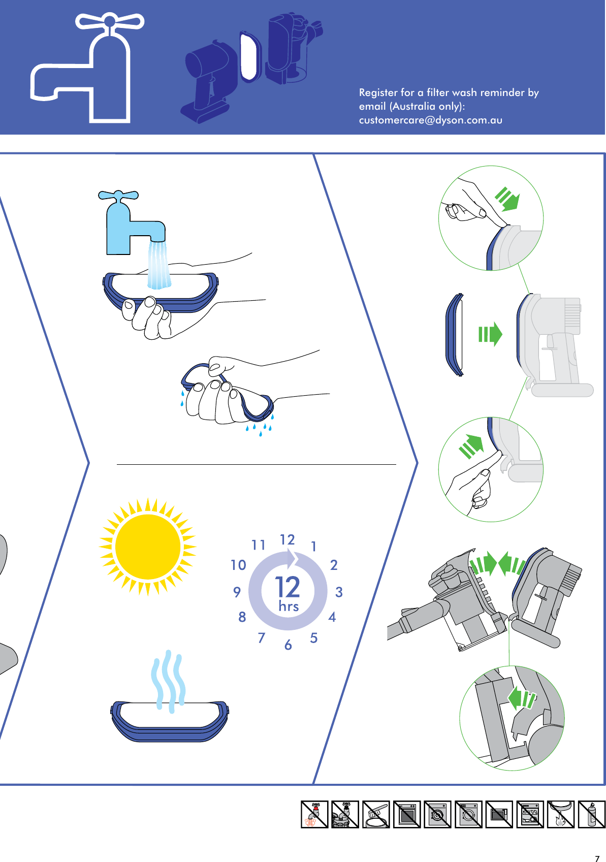 Page 7 of 12 - Dyson DC44 User Manual  To The D05506a5-c3a6-4e98-a5b4-fdd3be0d7ef8