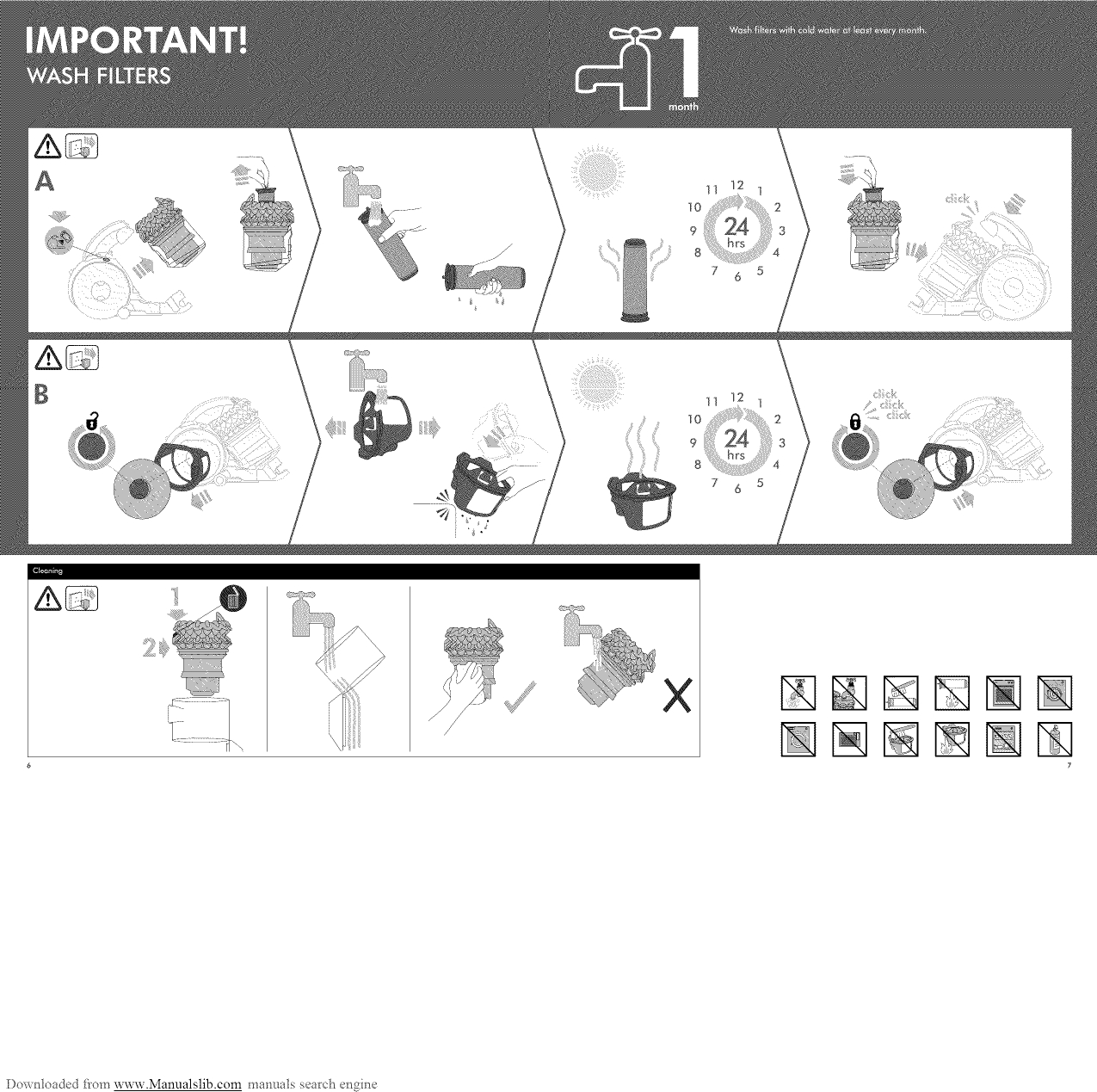 Page 4 of 7 - Dyson DC47 User Manual  VACUUM, UPRIGHT - Manuals And Guides 1312126L