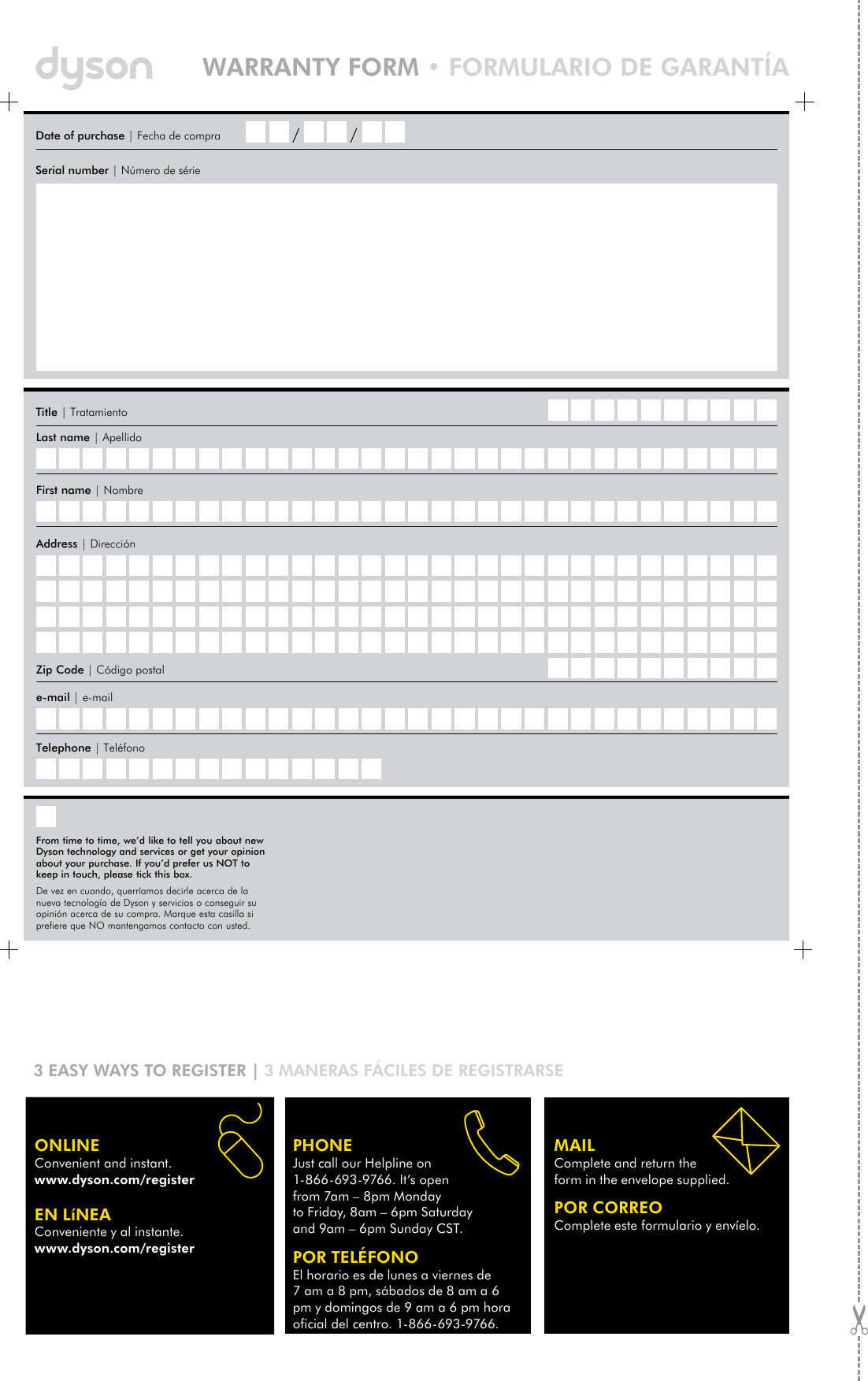 Page 5 of 5 - Dyson Dyson-Am01-Table-Fan-10-Inch-Owner-S-Manual