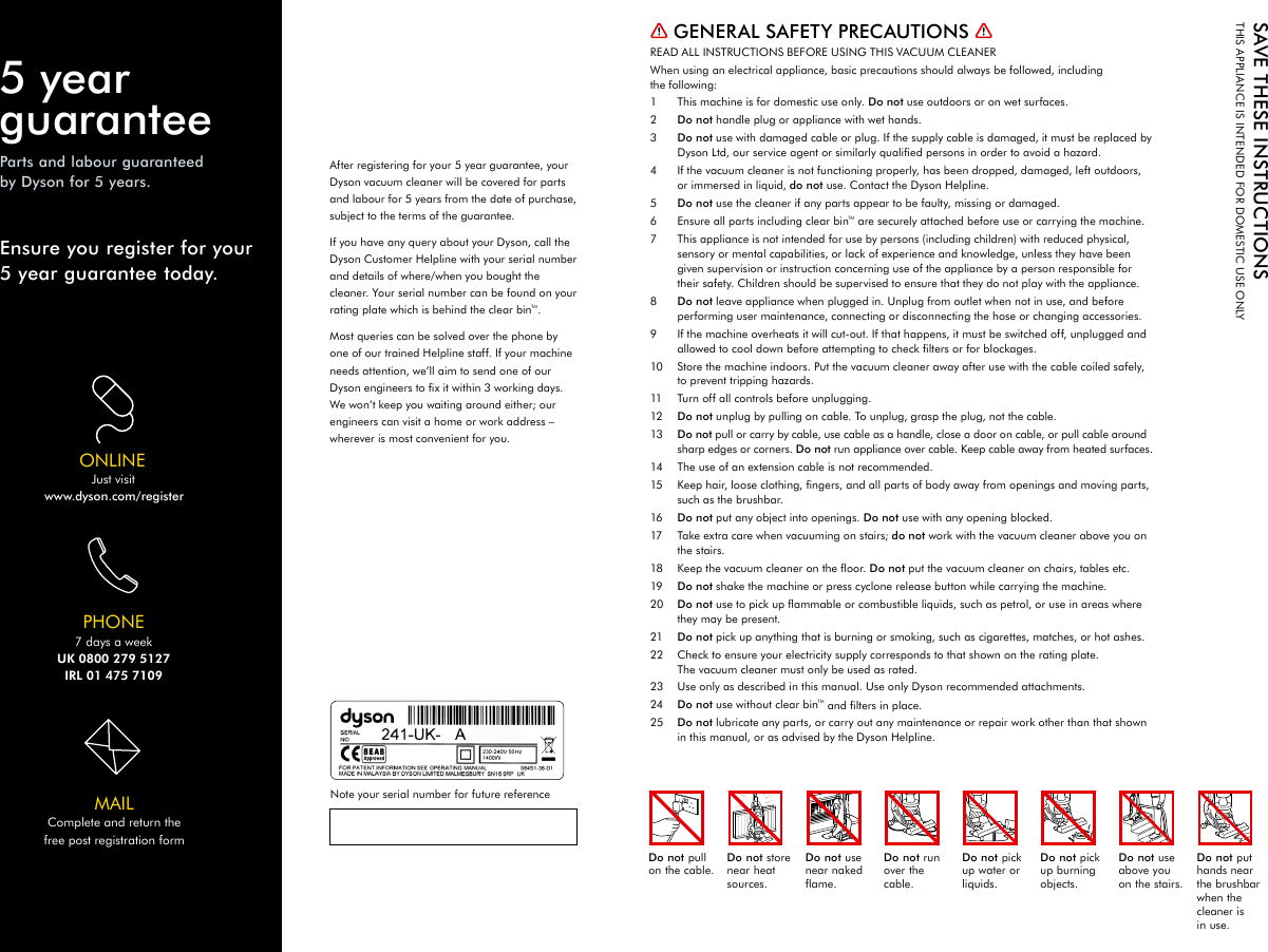 Page 2 of 7 - Dyson Dyson-Ball-Dc24-Users-Manual- ManualsLib - Makes It Easy To Find Manuals Online!  Dyson-ball-dc24-users-manual