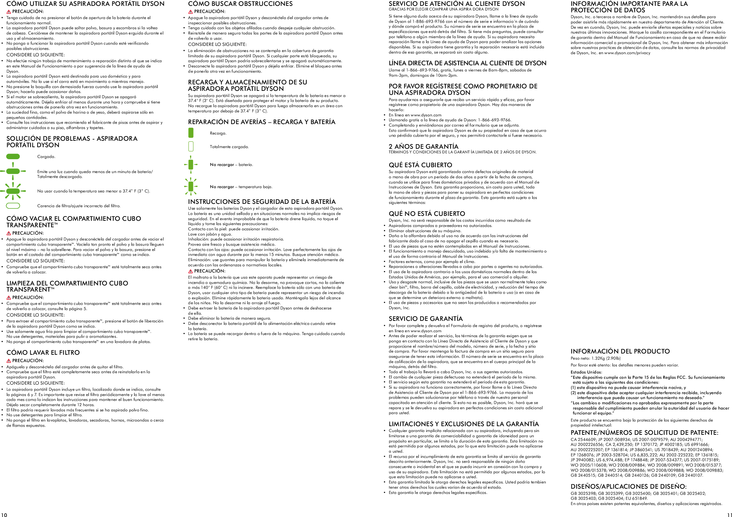 Page 7 of 9 - Dyson Dyson-Dc31-Animal-Owner-S-Manual
