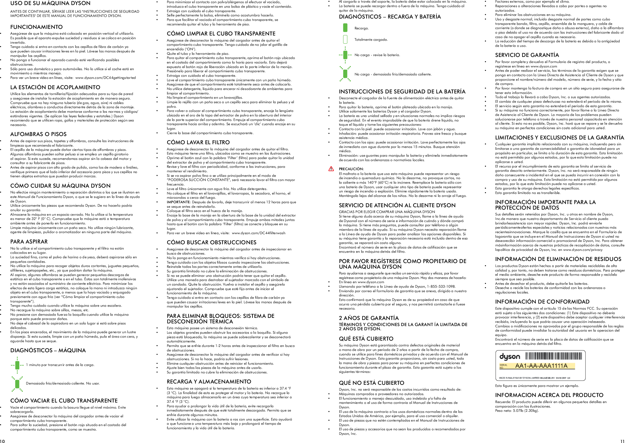 Page 7 of 9 - Dyson Dyson-Dc44-Animal-Owner-S-Manual