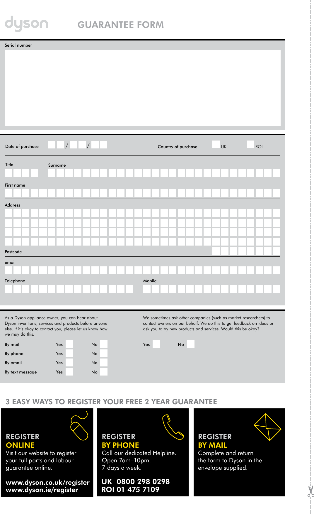 Page 12 of 12 - Dyson Dyson-Dc58-Animal-Owners-Manual-  Dyson-dc58-animal-owners-manual