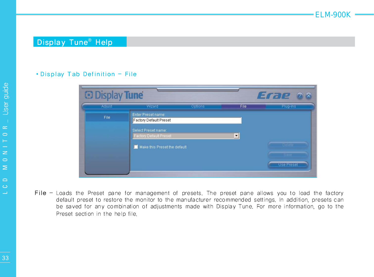 LCD MONITOR_ELM-900K