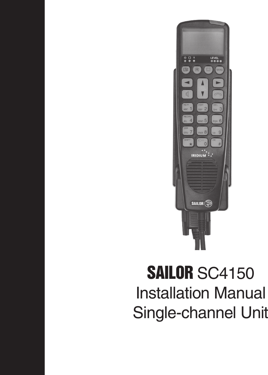 SAILOR SC4150Installation ManualSingle-channel Unit