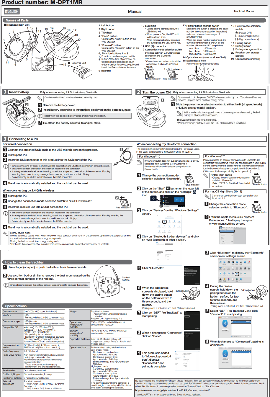 Page 1 of ELECOM ELECOM10 Wireless Receiver User Manual 