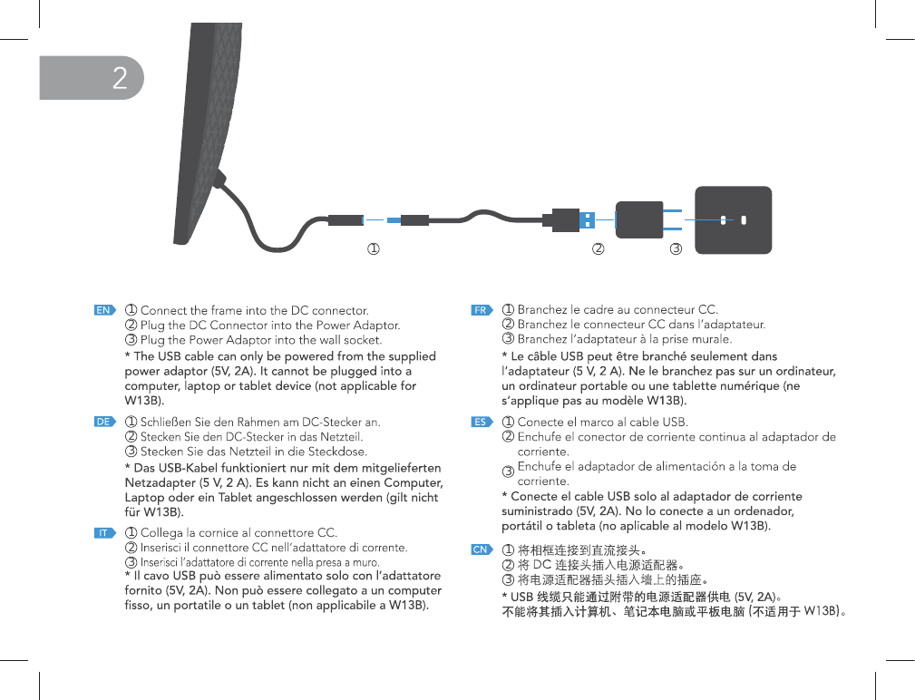 Page 5 of ELECTRON TECHNOLOGY B0523 Wifi Digital Photo Frame User Manual 