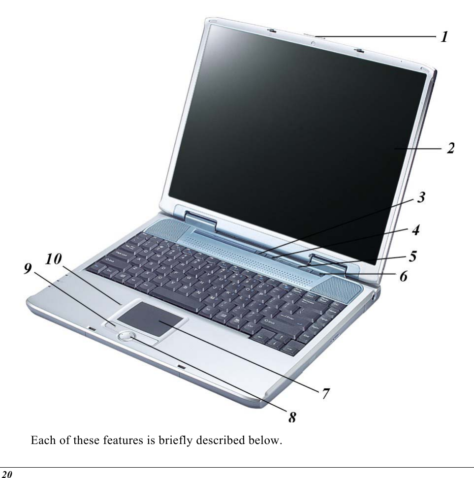   Each of these features is briefly described below. 20 