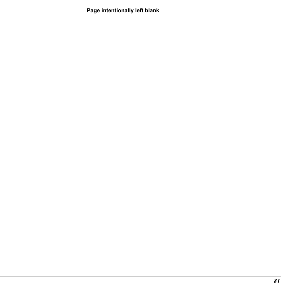   Page intentionally left blank 81 