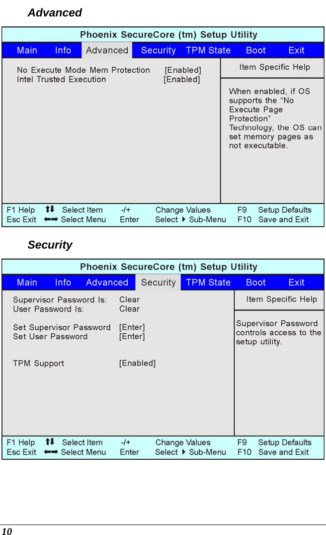  10 Advanced  Security  