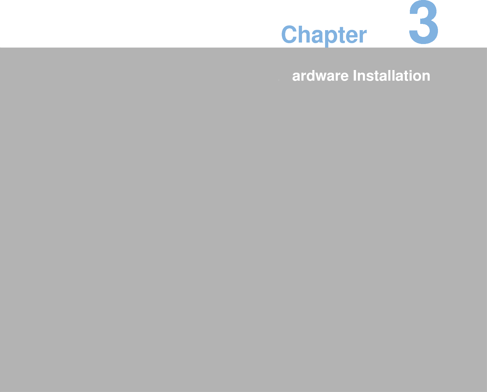 Chapter 32ardware Installation