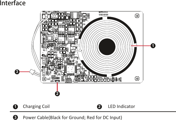 InterfaceRDCHRGPDC4C5TP11JP2M8M6LED4R8RTVQRSDARSCLRQPDRGPUCSDACSCLCPA2TP10TP2TP9TP4TP5JP1OSCM3DVQRVQ2RVQ1RSINPRSINLC2TP8CDC2CDC1COM-CHVINRQOUT2RQOUT1CAIN0TP13TP15U3M4RLD1CAIN1TP16TP18M10U2RHD1CAPD1MOS_L2RS1RS2M7CADP4CADP3M1M5RCOILL2CCOILV2RQIN1RQIN2RCOILLRCOILHRREFH2RREFH1RREFHTUOXCTR CSORCOSC1CPACOSC2U1CBOOT2RTVINCVIN1CV33BCV33ATP1TP6MOS_L1MOS_H2MOS_H1 M9DTVINCADP2RVIN2RVIN3CBOOT1RH1CQOUT2RADCDCOILRPPHRPPGRPPENCADP5TP7M2RVIN18++2+40+BAEGND+CADCBDE15-KS3-051001WCPTI-S V:1.0RLED2RLED3RLED1CREFH1TP3TP12TP21TP20TP19C8C9CCLMPCADCRCLMPRVDLRVDL2MPCCOILVRVDHRL1RLD2RHD2CS1CS2CS3RH2RL2RSOUTU4CSINCSOUTCQOUT1DCLMP+112233Charging Coil Power Cable(Black for Ground; Red for DC Input) LED Indicator 