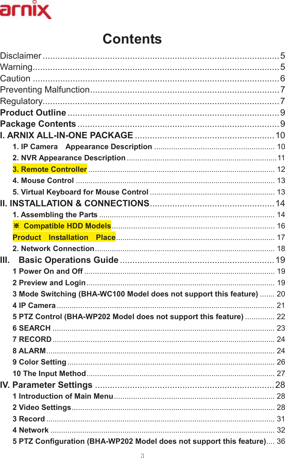 &amp;RQWHQWV&apos;LVFODLPHU:DUQLQJ&amp;DXWLRQ3UHYHQWLQJ0DOIXQFWLRQ5HJXODWRU\3URGXFW2XWOLQH3DFNDJH&amp;RQWHQWV,$51,;$//,121(3$&amp;.$*(,3&amp;DPHUD  $SSHDUDQFH&apos;HVFULSWLRQ195$SSHDUDQFH&apos;HVFULSWLRQ5HPRWH&amp;RQWUROOHU0RXVH&amp;RQWURO9LUWXDO.H\ERDUGIRU0RXVH&amp;RQWURO,,,167$//$7,21&amp;211(&amp;7,216$VVHPEOLQJWKH3DUWV୔୔୔୔ &amp;RPSDWLEOH+&apos;&apos;0RGHOV3URGXFW  ,QVWDOODWLRQ  3ODFH1HWZRUN&amp;RQQHFWLRQ,,,  %DVLF2SHUDWLRQV*XLGH 3RZHU2QDQG2II3UHYLHZDQG/RJLQ0RGH6ZLWFKLQJ%+$:&amp;0RGHOGRHVQRWVXSSRUWWKLVIHDWXUH,3&amp;DPHUD37=&amp;RQWURO%+$:30RGHOGRHVQRWVXSSRUWWKLVIHDWXUH6($5&amp;+5(&amp;25&apos;$/$50&amp;RORU6HWWLQJ7KH,QSXW0HWKRG,93DUDPHWHU6HWWLQJV,QWURGXFWLRQRI0DLQ0HQX9LGHR6HWWLQJV5HFRUG1HWZRUN37=&amp;RQILJXUDWLRQ%+$:30RGHOGRHVQRWVXSSRUWWKLVIHDWXUH