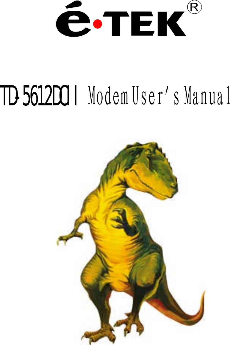 7''&amp;,,Modem User's Manual