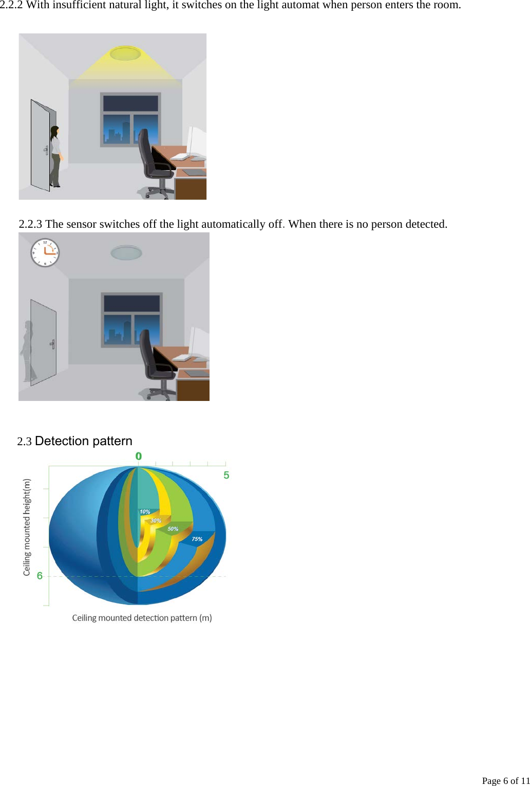 Page 6 of ETI Solid State Lighting 5407552018 LED ceiling lamp User Manual