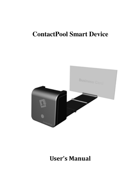   ContactPool Smart Device    User&rsquo;s Manual 
