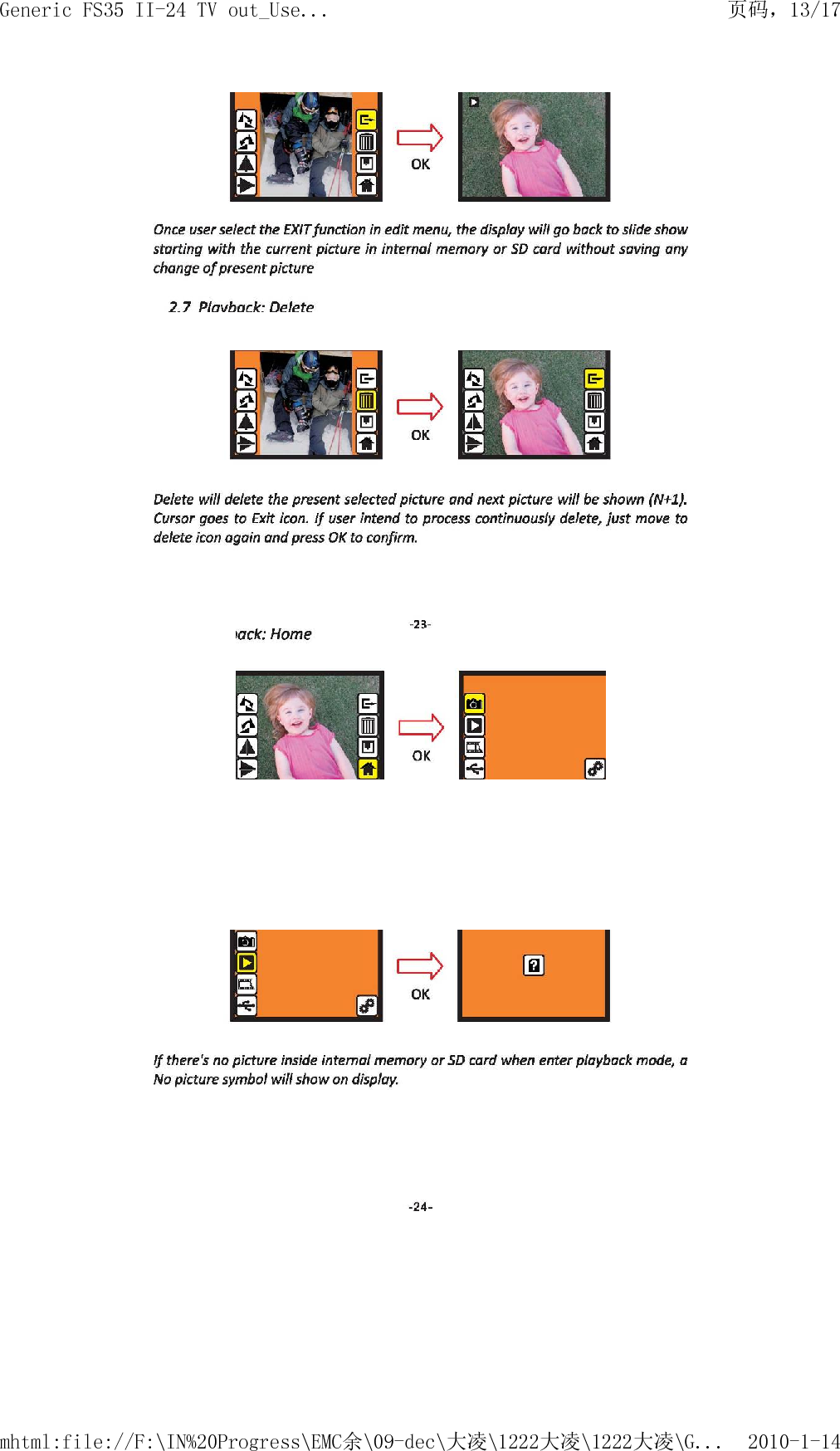     页码，13/17Generic FS35 II-24 TV out_Use...2010-1-14mhtml:file://F:\IN%20Progress\EMC余\09-dec\大凌\1222大凌\1222大凌\G...