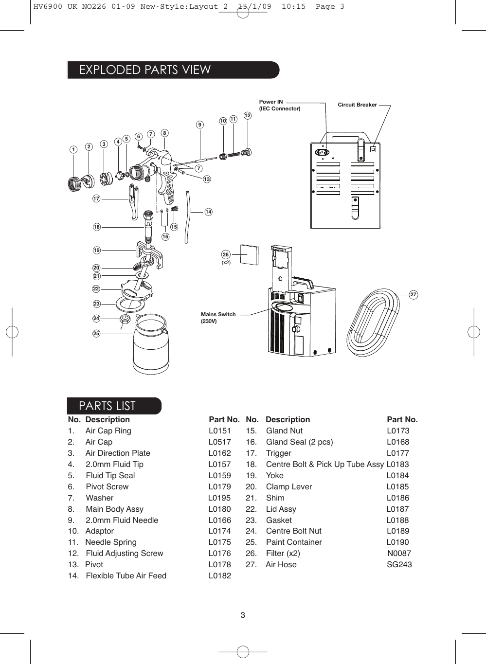 Page 3 of 8 - Earlex Earlex-Earlex-Paint-Sprayer-6900-Users-Manual- Layout 2  Earlex-earlex-paint-sprayer-6900-users-manual